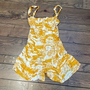 Reformation Jessa Mini Dress Renaissance Ochre